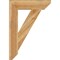 Ekena Millwork Traditional Slat Rough Sawn Bracket, Western Red Cedar, 6"W x 28"D x 40"H BKT06X28X40TRA06RWR - alternate 4